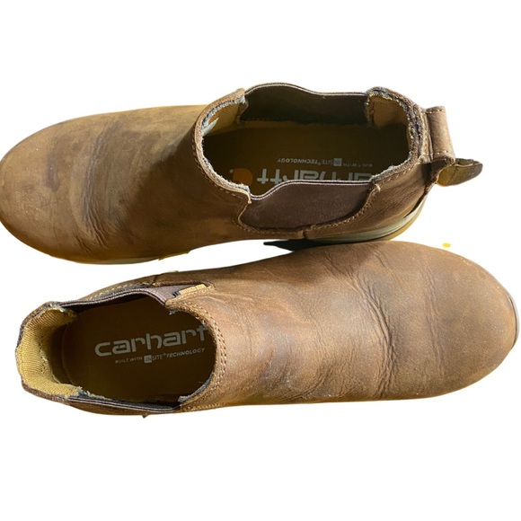 Carhartt, Brown Force 4 Inch Water Resistant Nano Composite Toe Shoe. Size: 9W - Picture 4 of 6
